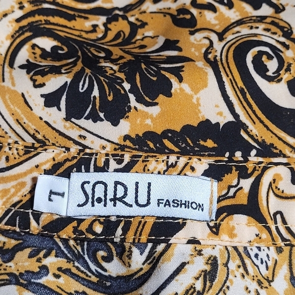 SARU Silky Ruffled Blouse (L) - Picture 6 of 8